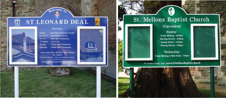 church notice boards